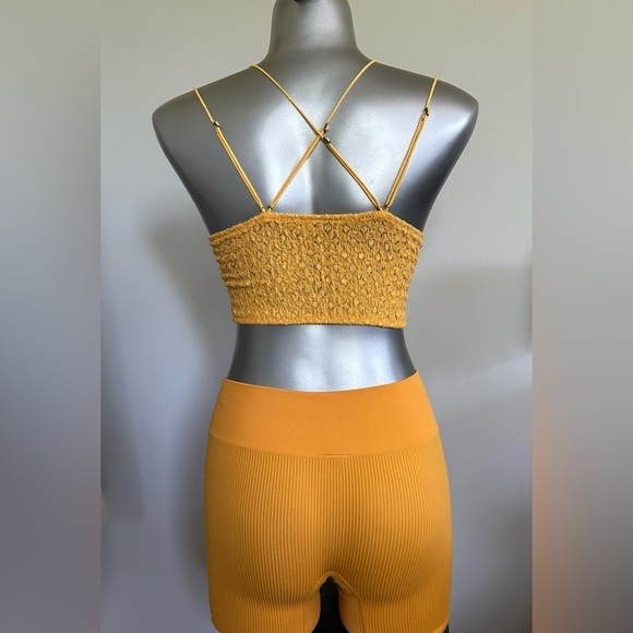 🆕 Free People Gold Intimates Bra - Picture 4 of 11